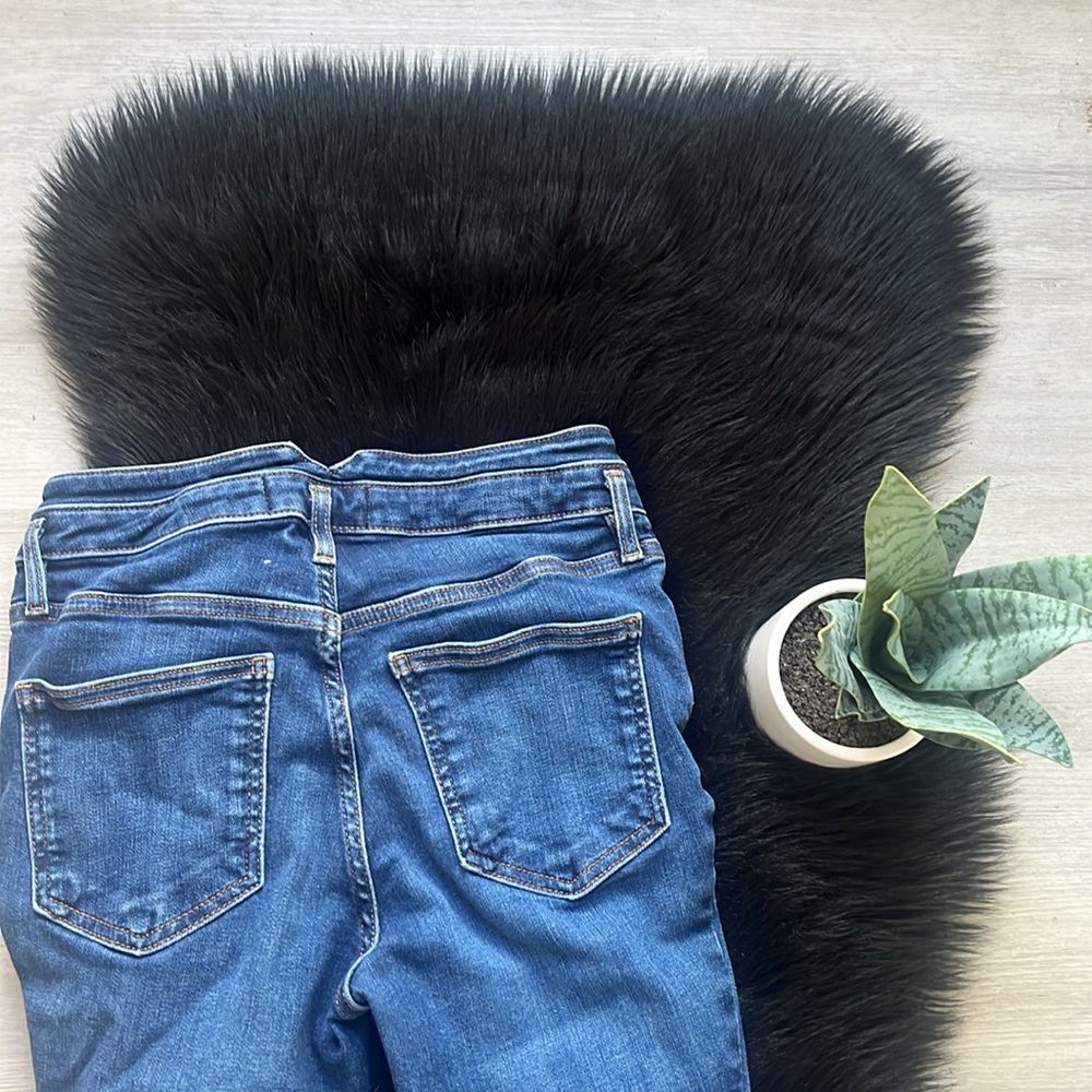 Free People Button Fly Denim Jeans Size 28